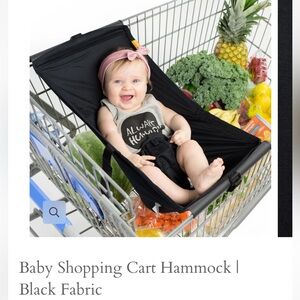 Binxy Baby Shopping Cart Hammock Seat -Black